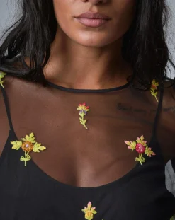 Outlet Manoush Robe Bloom Romance noire