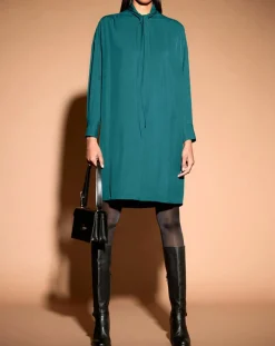 Outlet Jodhpur Robe Brama cravate vert moyen