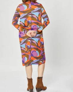 Outlet Manoush Robe Caftan Purple Country Pop lilas