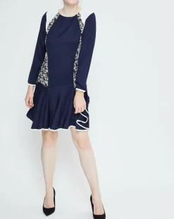 Femme Derhy Robe Camouflage bleue