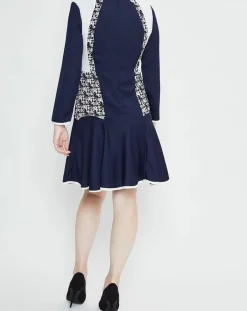 Femme Derhy Robe Camouflage bleue