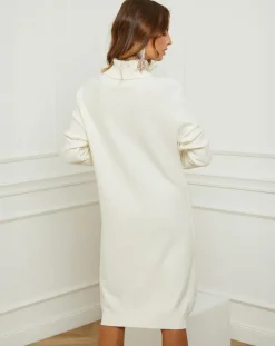 Femme Fleur de cachemire Robe Charlotte blanche