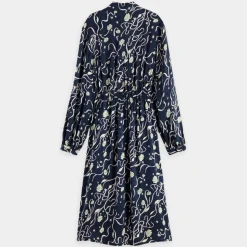 Femme Scotch & Soda Robe Chemise Cosmos bleu nuit/violet