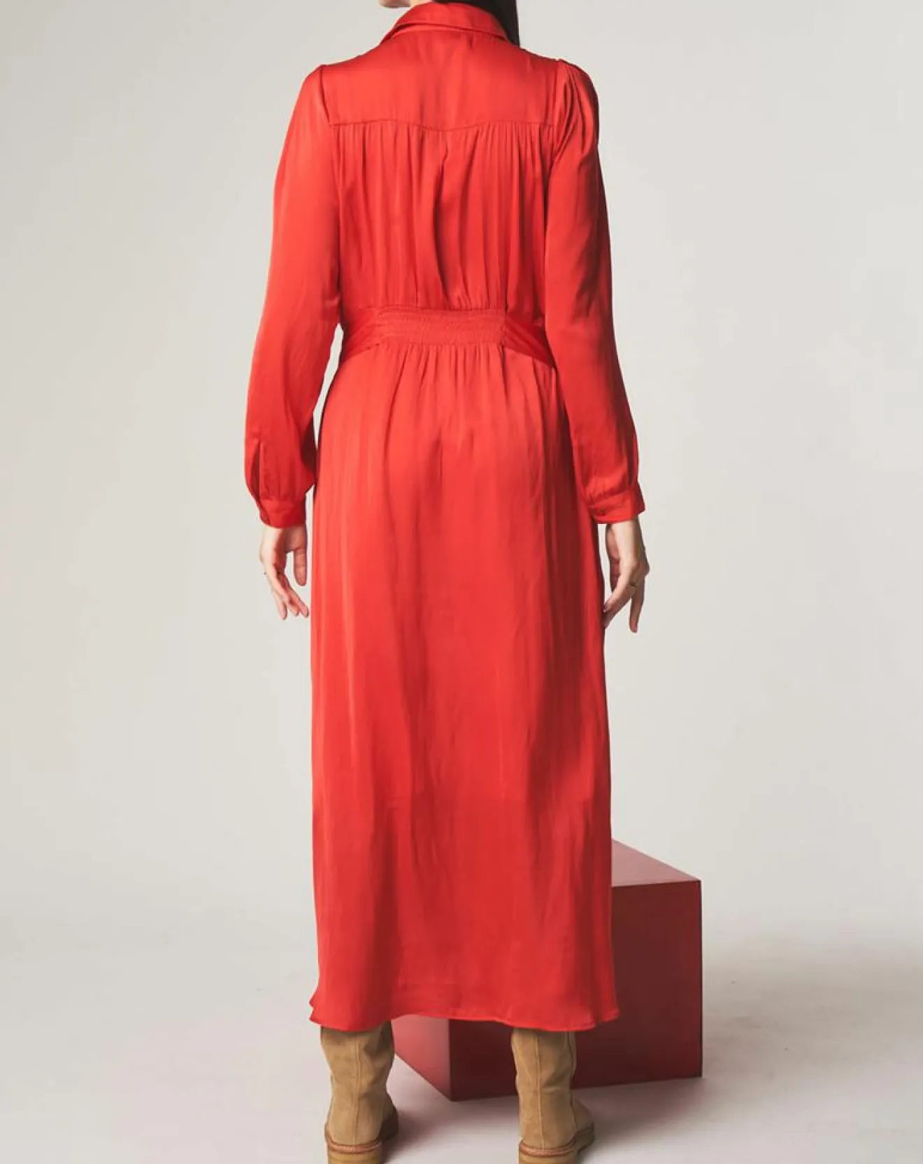 Femme Stella Forest Robe chemise midi Judy rouge