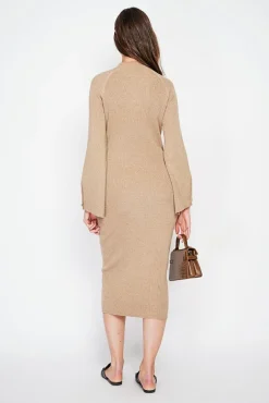 Sale C&Jo Robe col montant camel