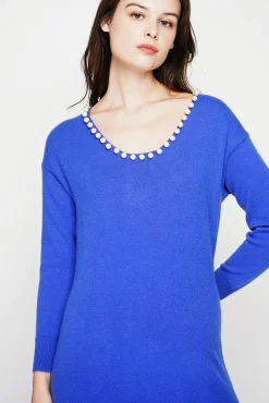 Sale C&Jo Robe col perlé royal