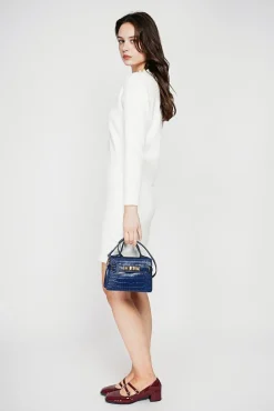 Femme C&Jo Robe col perle naturel