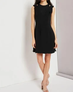 Suncoo Robe Coleen à petits volants noire