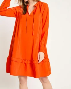 Femme Scotch & Soda Robe courte à volants rouge