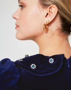 Femme Manoush Robe courte en Velours Princesse encre