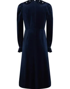 Femme Manoush Robe courte en Velours Princesse encre