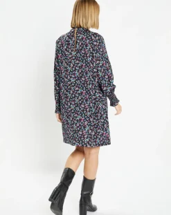 Femme Galeries Lafayette Robe courte et droite Cannelle imprimé fantaisie multicolore
