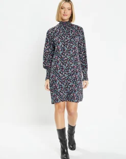 Femme Galeries Lafayette Robe courte et droite Cannelle imprimé fantaisie multicolore