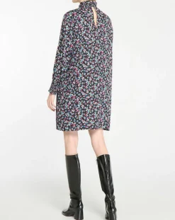 Femme Galeries Lafayette Robe courte et droite Cannelle imprimé fantaisie multicolore