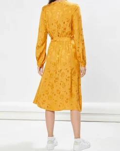 Femme La Petite Etoile Robe Dana motifs ton sur ton orange