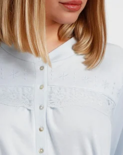 Femme Admas Classic Robe de chambre Juno bleu ciel