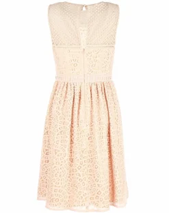 Femme Derhy Robe Dico patineuse texturée rose