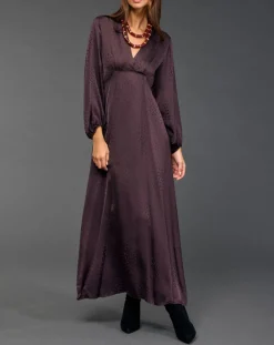 Femme Lauren Vidal Robe Eliza raisin