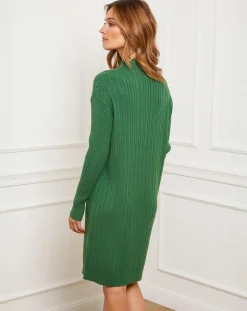 Femme Fleur de cachemire Robe Emma vert e