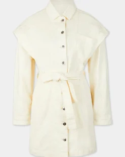 Best Galeries Lafayette Robe en Denim Patti écrue