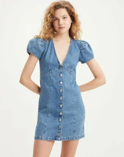 Femme Levi's® Robe en jean courte Erin 90's bleue