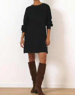 Femme Garance Paris Robe en Laine mélangée Tiphaine noire