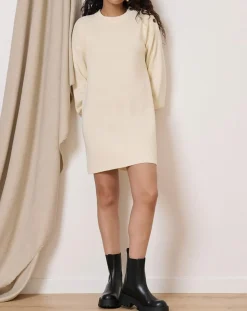 Best Garance Paris Robe en Laine mélangée Tiphaine écrue