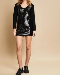 Femme Belair Robe en Laine mélangée Viva noire