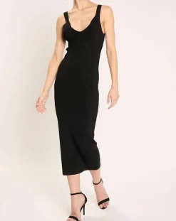 Femme Zapa Robe en maille Remir noire