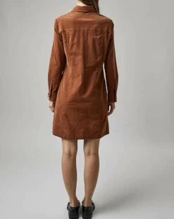 Femme Marc O'Polo Robe en Velours côtelé marron