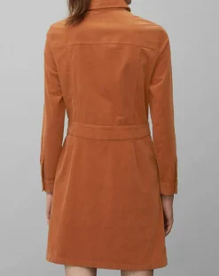 Femme Marc O'Polo Robe en Velours Milleraies marron