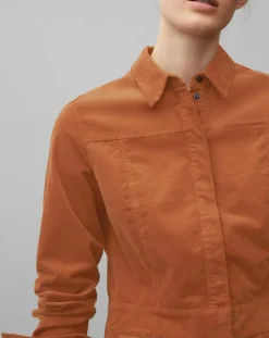 Femme Marc O'Polo Robe en Velours Milleraies marron