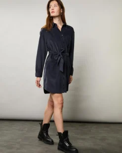 Femme Hartford Robe en Velours Milleraies Revol minuit