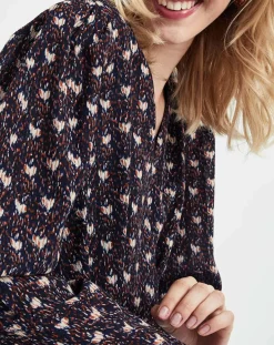 Femme See u Soon Robe Figue Fraîche imprimée bleu marine