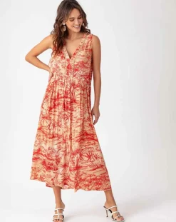 Femme Bleu Blanc Rouge Robe Fimie rouge