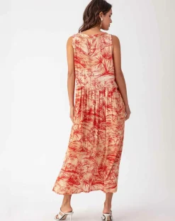 Femme Bleu Blanc Rouge Robe Fimie rouge