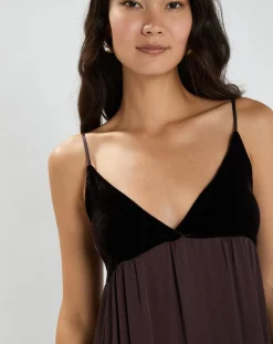 Hot Lauren Vidal Robe Fizz raisin