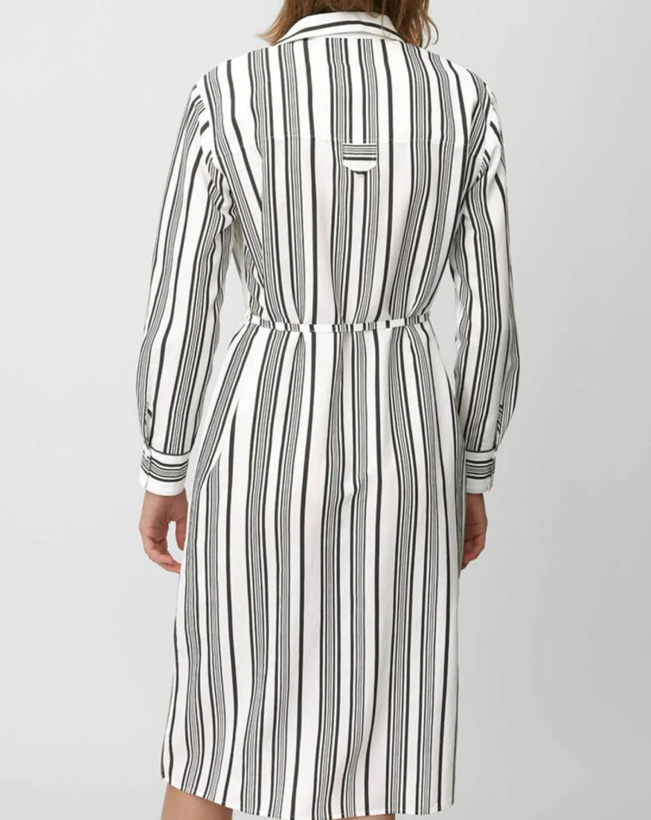 Femme Marc O'Polo Robe fluide à rayures blanc/noir