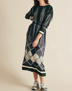 Discount Chloé Stora Robe fluide Naima imprimée verte