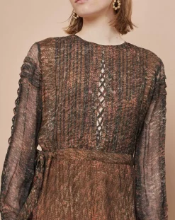 Femme Mare di Latte Robe Frances granit cumin