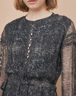 Femme Mare di Latte Robe Frances granit encre