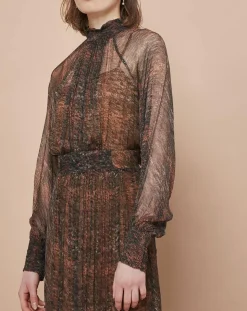 Femme Mare di Latte Robe Giulietta granit cumin