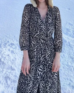 Clearance See u Soon Robe imprimée Alix noire