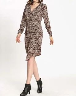 Outlet See u Soon Robe imprimée floral Luna bordeaux