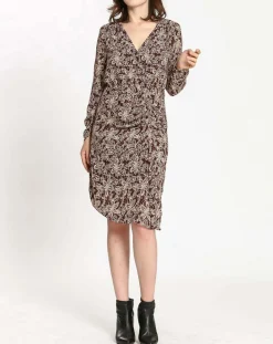 Outlet See u Soon Robe imprimée floral Luna bordeaux