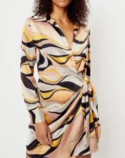 Femme See u Soon Robe imprimée Margot grise