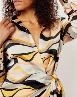 Femme See u Soon Robe imprimée Margot grise