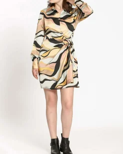 Femme See u Soon Robe imprimée Margot grise