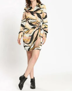 Femme See u Soon Robe imprimée Margot grise