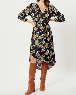 Sale See u Soon Robe imprimée Solène noire